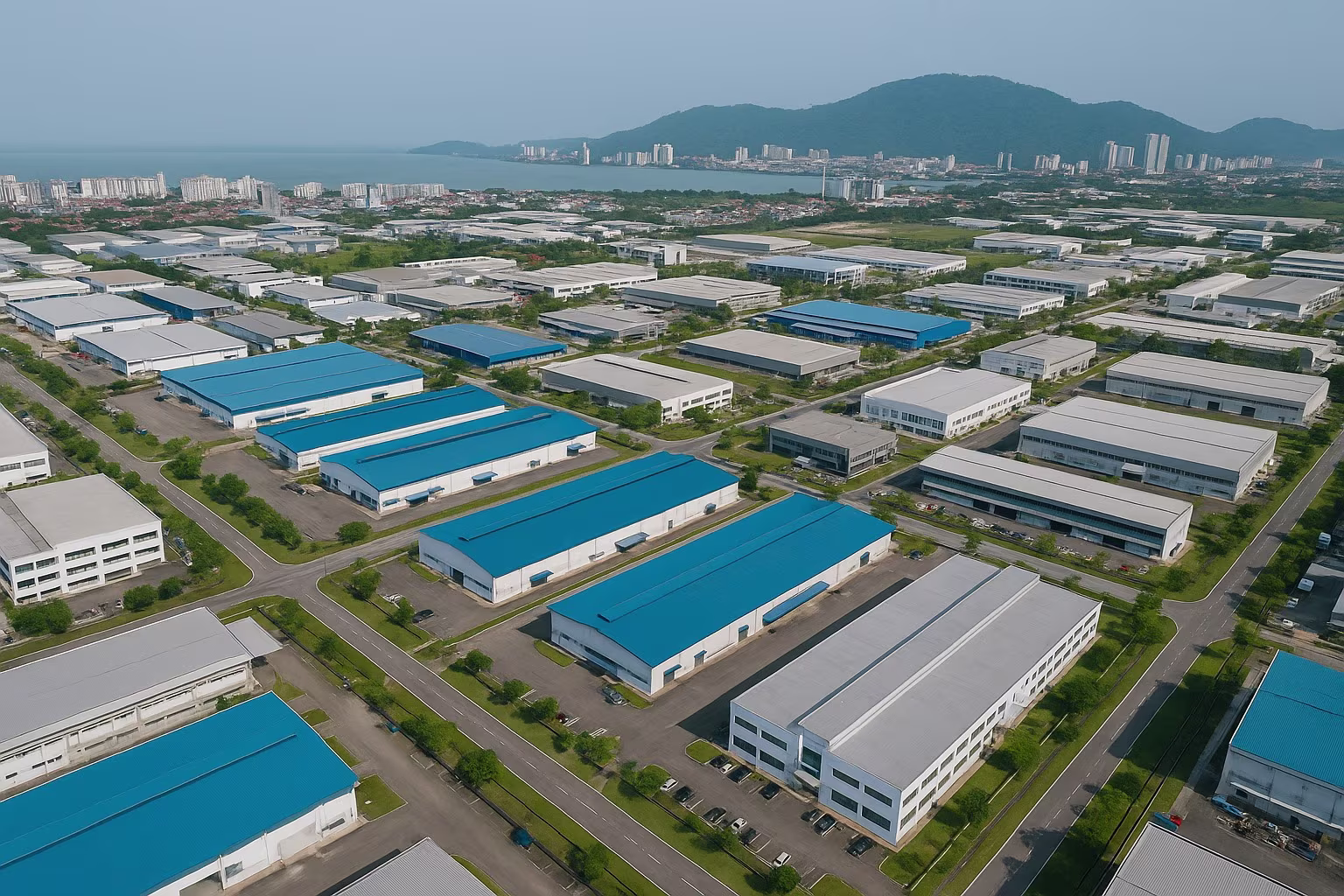 Factory Properties and Industrial Real Estate in Malaysia Industrial factories and warehouses in Selangor, Malaysia - Modern manufacturing facilities with excellent logistics infrastructure