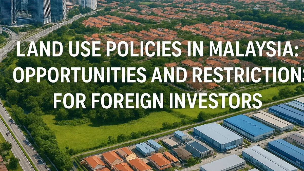 Land Use Policies in Malaysia: Opportunities and Restrictions for Foreign Investors