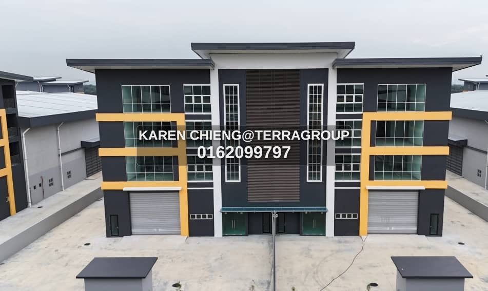 Meru Kapar CORNER Semi D factory 1 acre RENT thumbnail 4