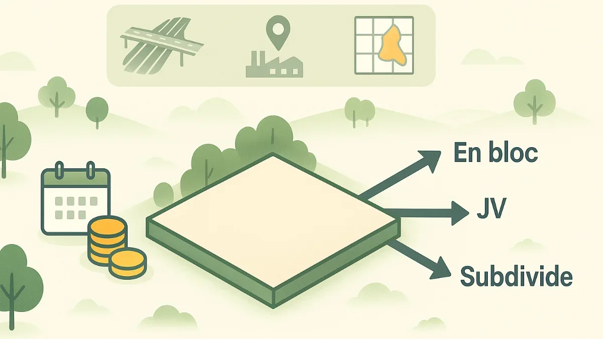 What Makes a Good Landbank? Holding Costs, Exit Options, and Triggers